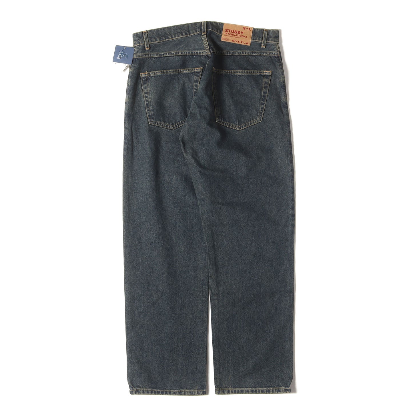 00s ユーズド加工 ストレート デニムパンツ(USA製 / デッドストック)