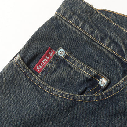 00s ユーズド加工 ストレート デニムパンツ(USA製 / デッドストック)