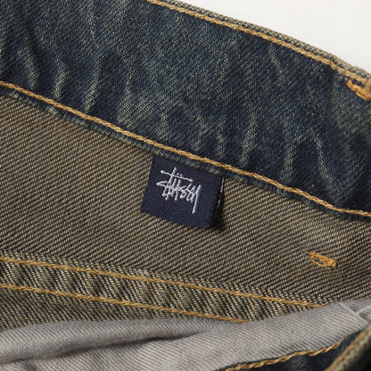 00s ユーズド加工 ストレート デニムパンツ(USA製 / デッドストック)