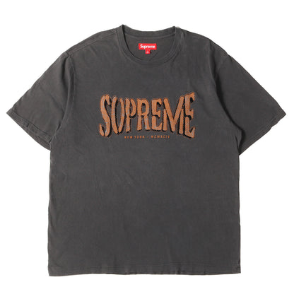 25SS ウォッシュ加工 ブランドロゴ Tシャツ(Flocked Washed S/S Top)