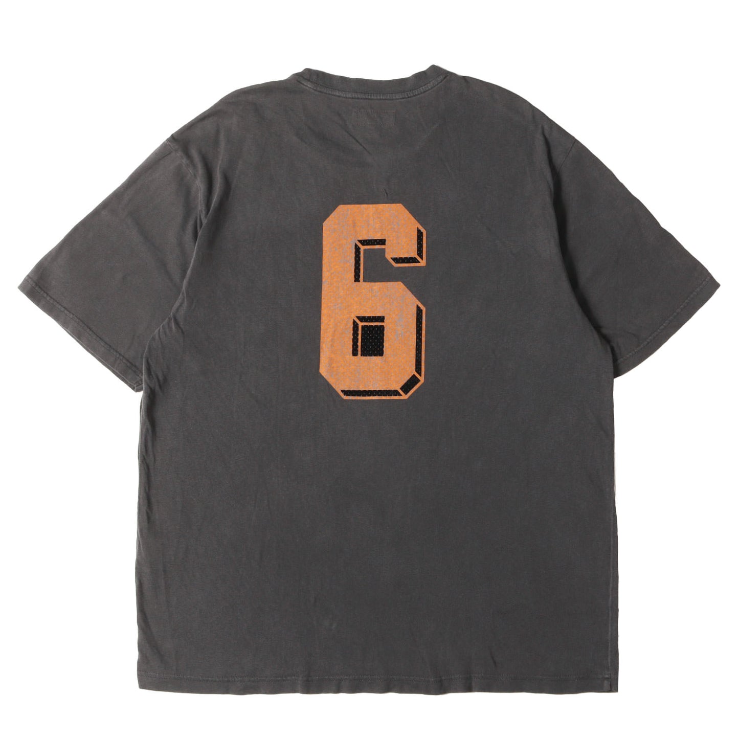 25SS ウォッシュ加工 ブランドロゴ Tシャツ(Flocked Washed S/S Top)