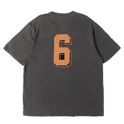 25SS ウォッシュ加工 ブランドロゴ Tシャツ(Flocked Washed S/S Top)