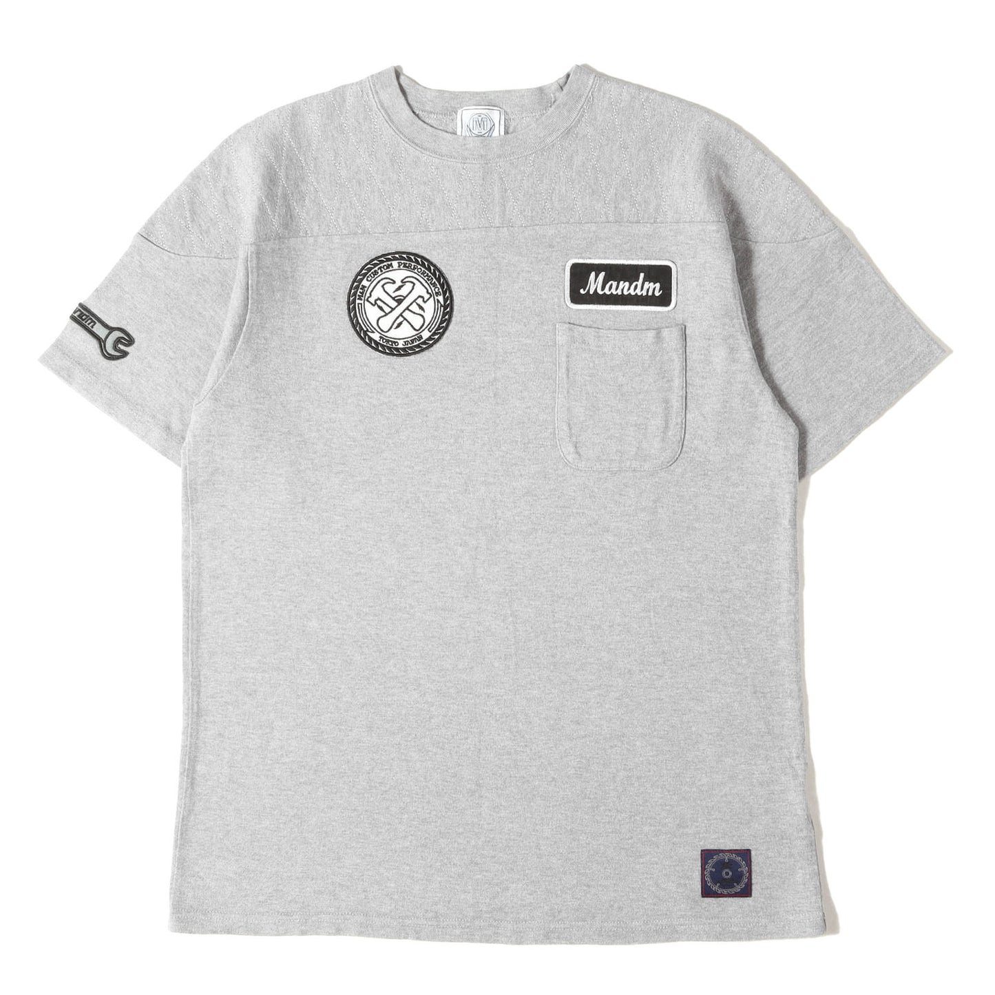 ワッペン付き フットボール Tシャツ