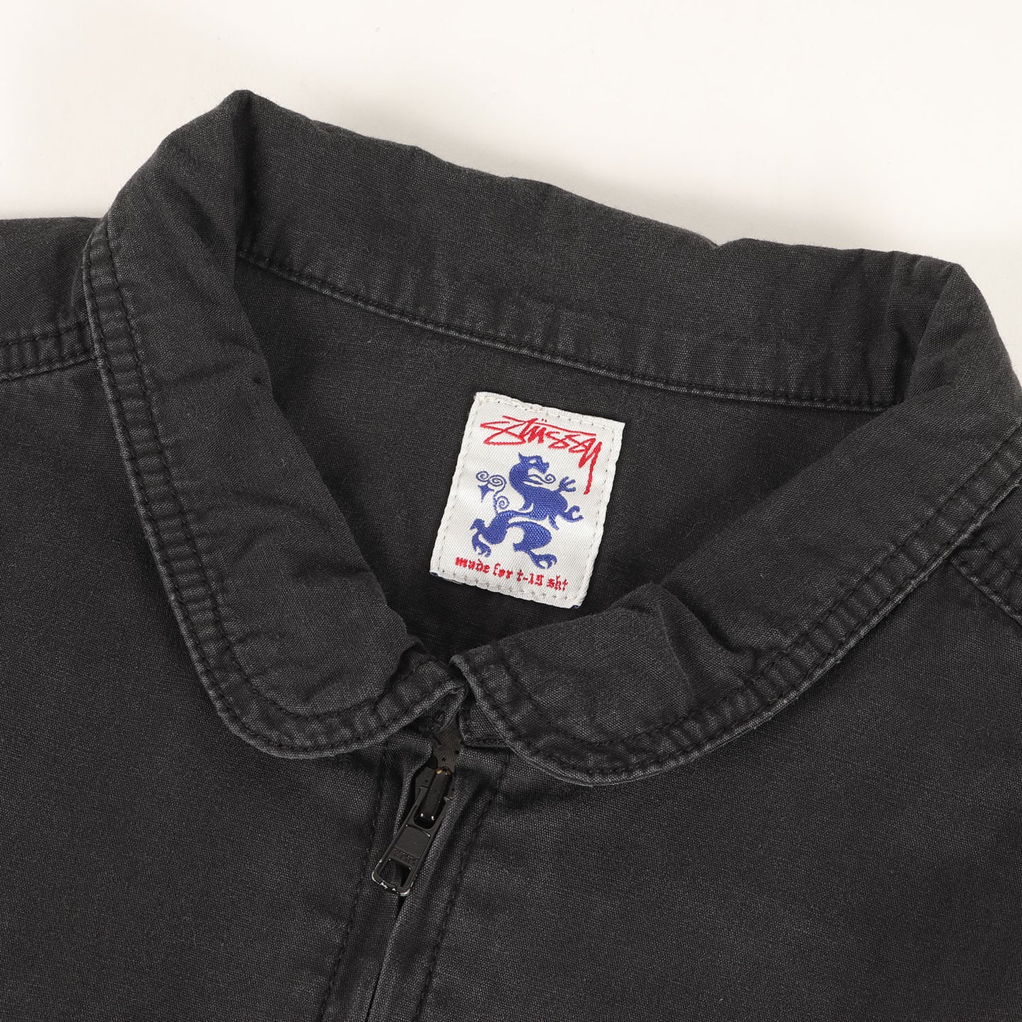 00s ×T19 ウォッシュ加工 コットン ジップ ワークジャケット