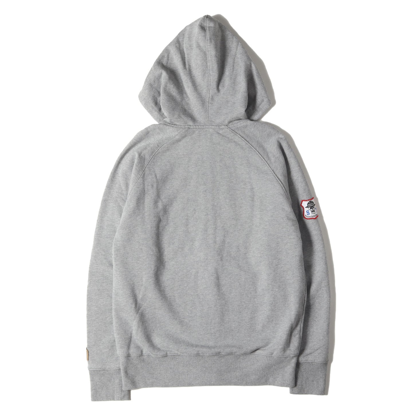 00s ワッペン付き サーマル フルジップ スウェットパーカー