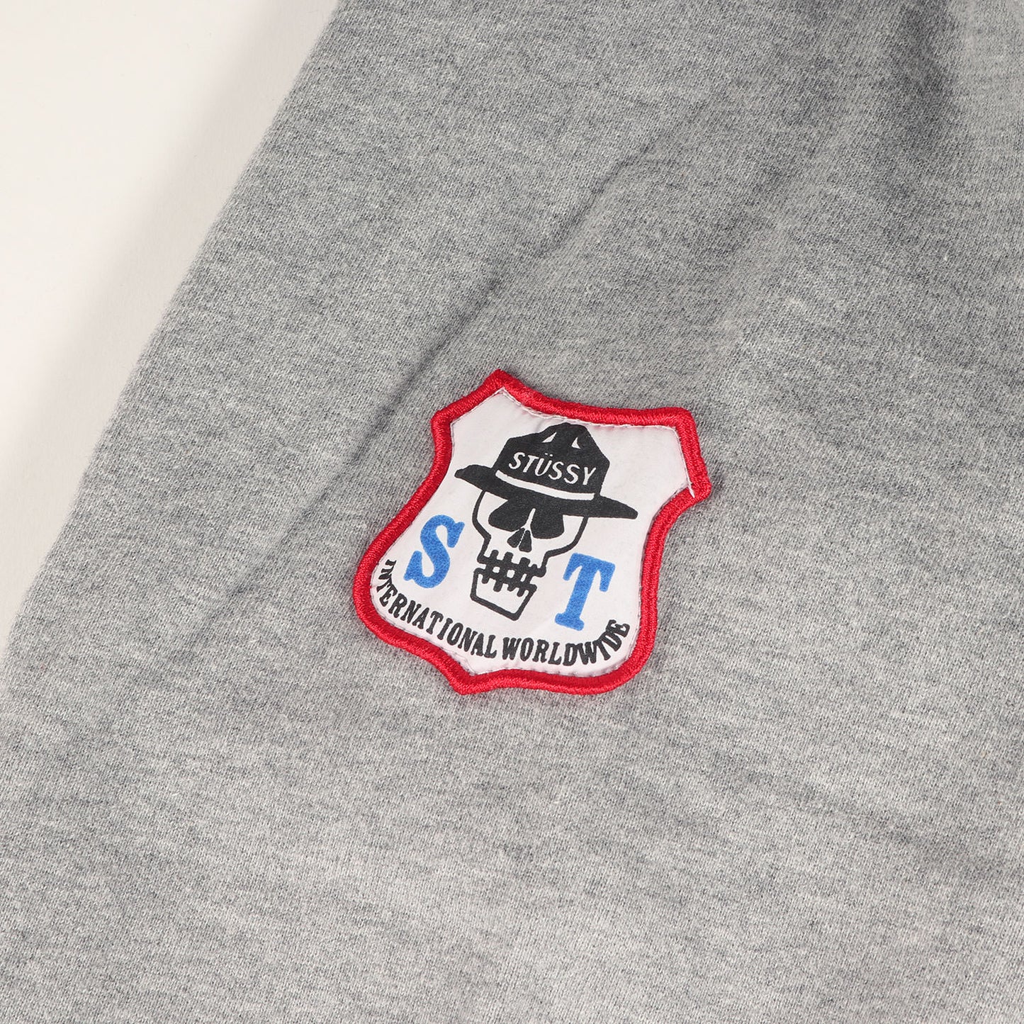 00s ワッペン付き サーマル フルジップ スウェットパーカー