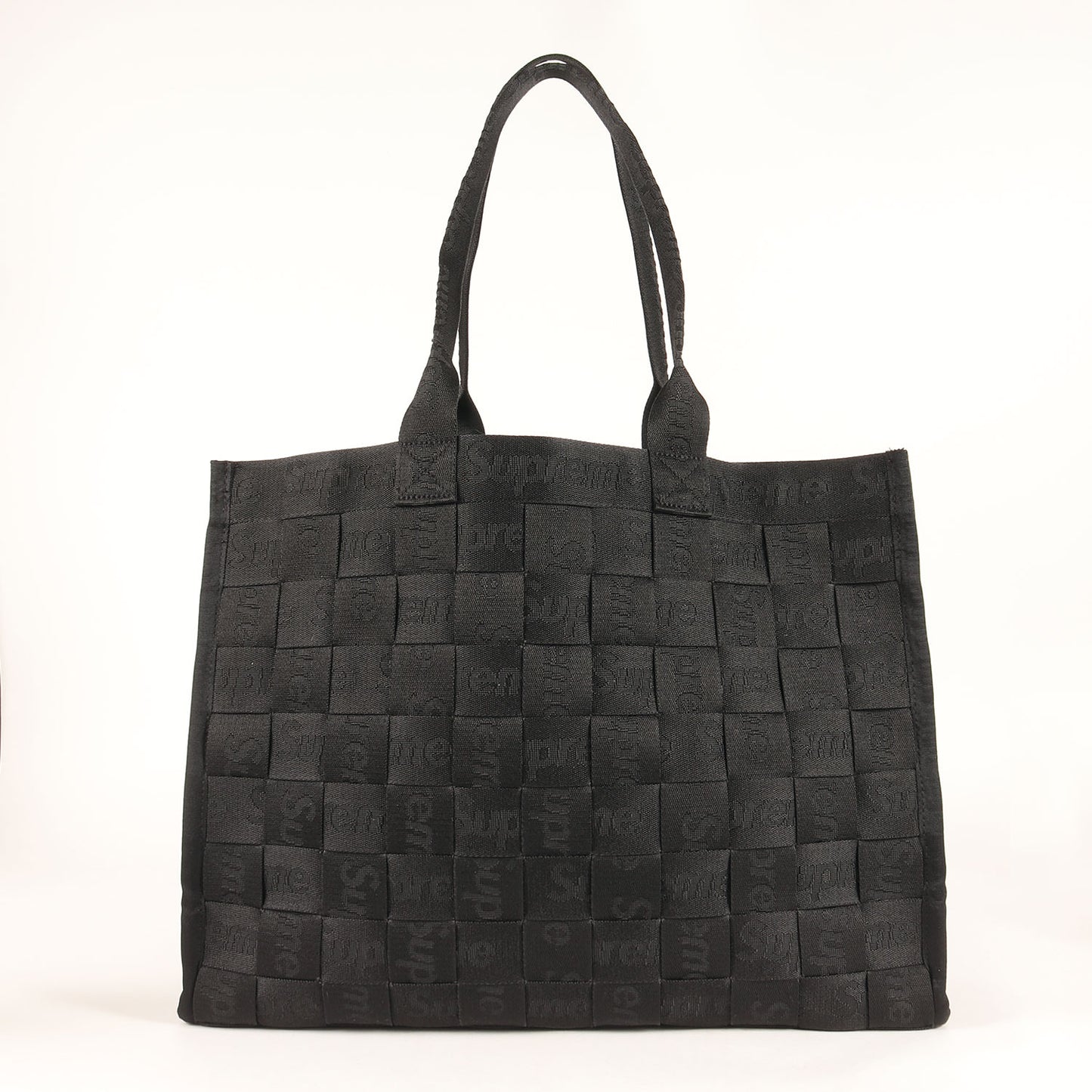 23SS ジャガードロゴ柄 ウーブン ラージ トートバッグ(Woven Large Tote Bag)