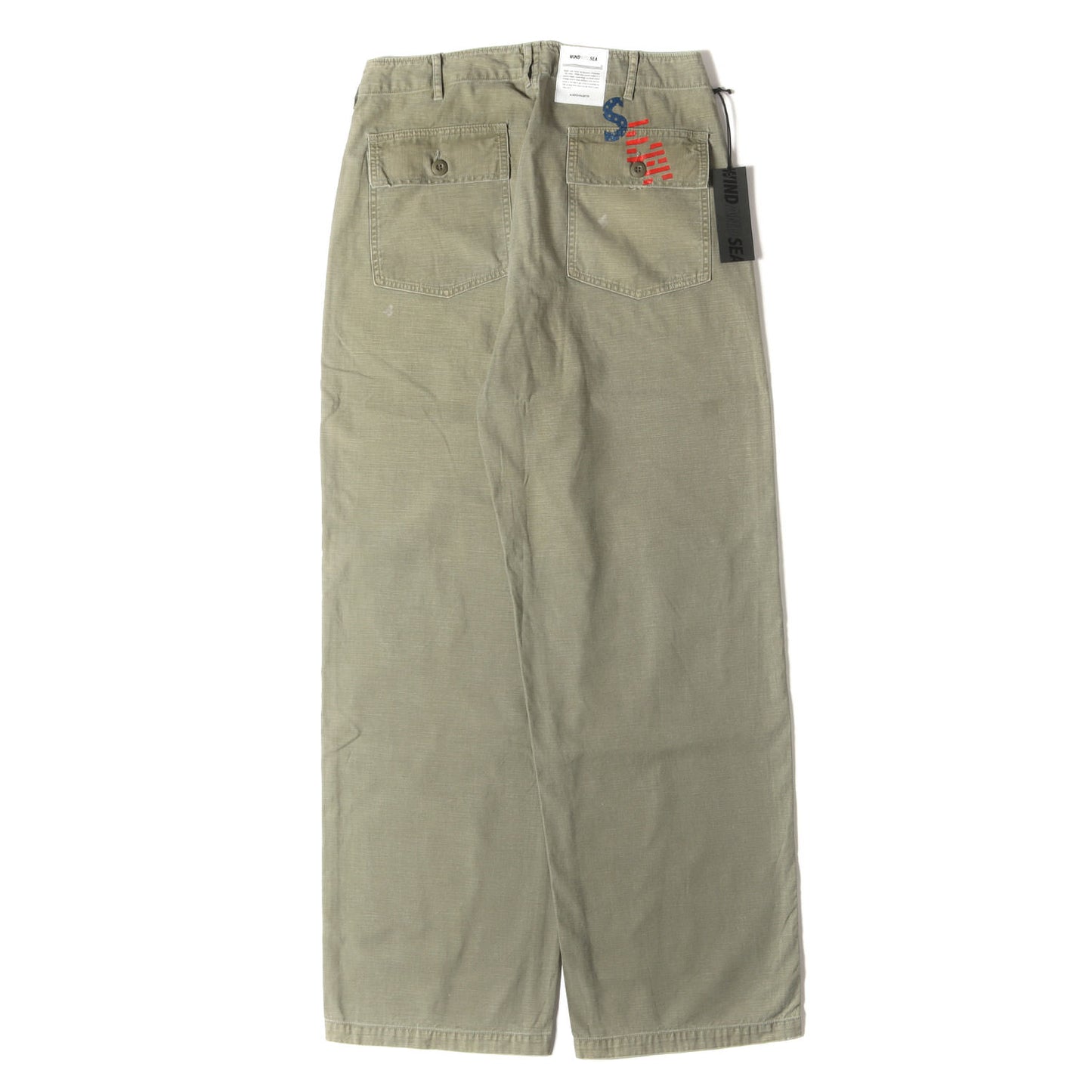 24AW ダメージリペア加工 バックサテン ベイカーパンツ(USED BAKER PANT)