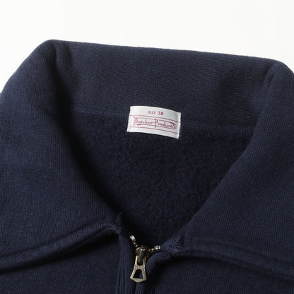 BUTCHER PRODUCTS ハーフジップ 襟付き スウェット