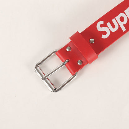 22SS ブランドロゴ カウレザー ベルト(Repeat Leather Belt)