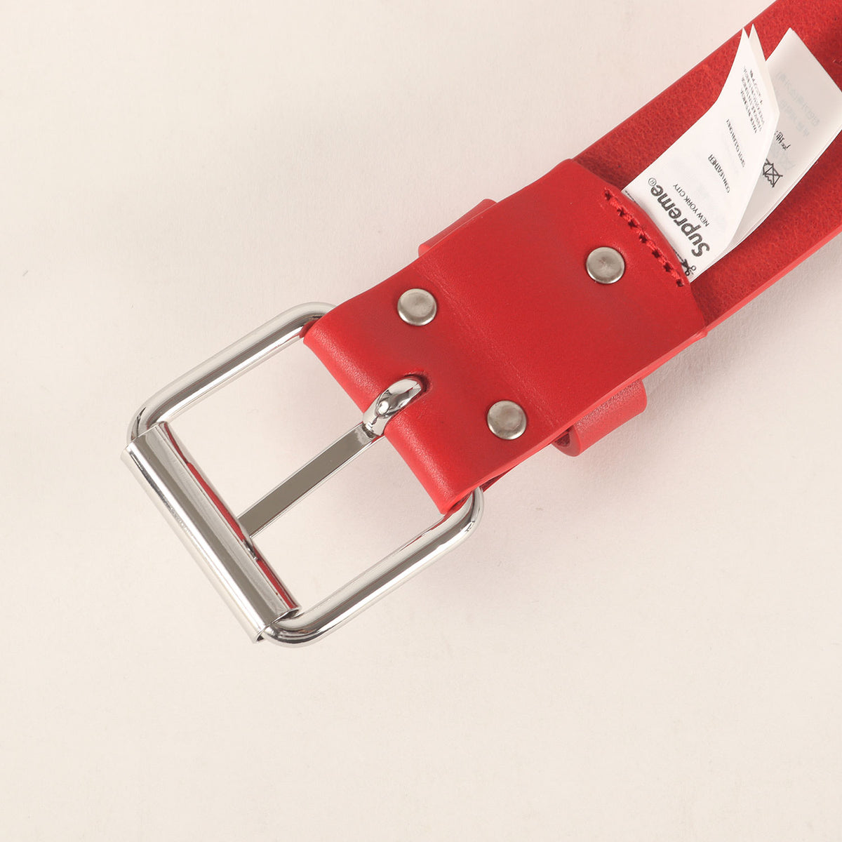 22SS ブランドロゴ カウレザー ベルト(Repeat Leather Belt)