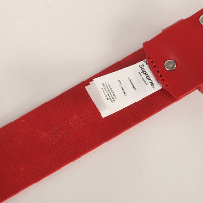 22SS ブランドロゴ カウレザー ベルト(Repeat Leather Belt)