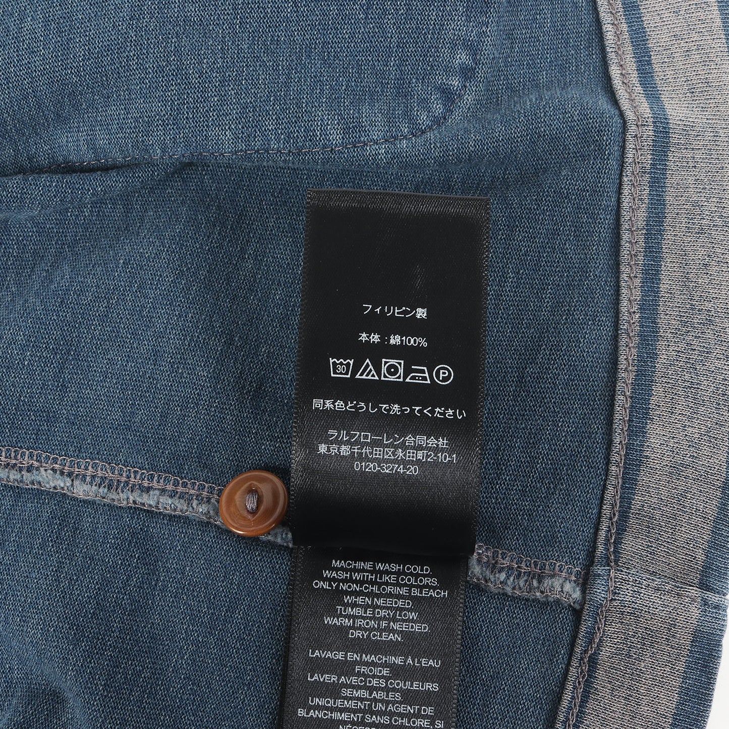 25SS インディゴボーダー コットンジャージー オープンカラー 半袖 ボタンシャツ