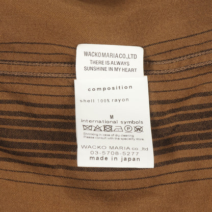 23SS ストライプ レーヨン オープンカラー 半袖シャツ(STRIPED OPEN COLLAR SHIRT S/S)