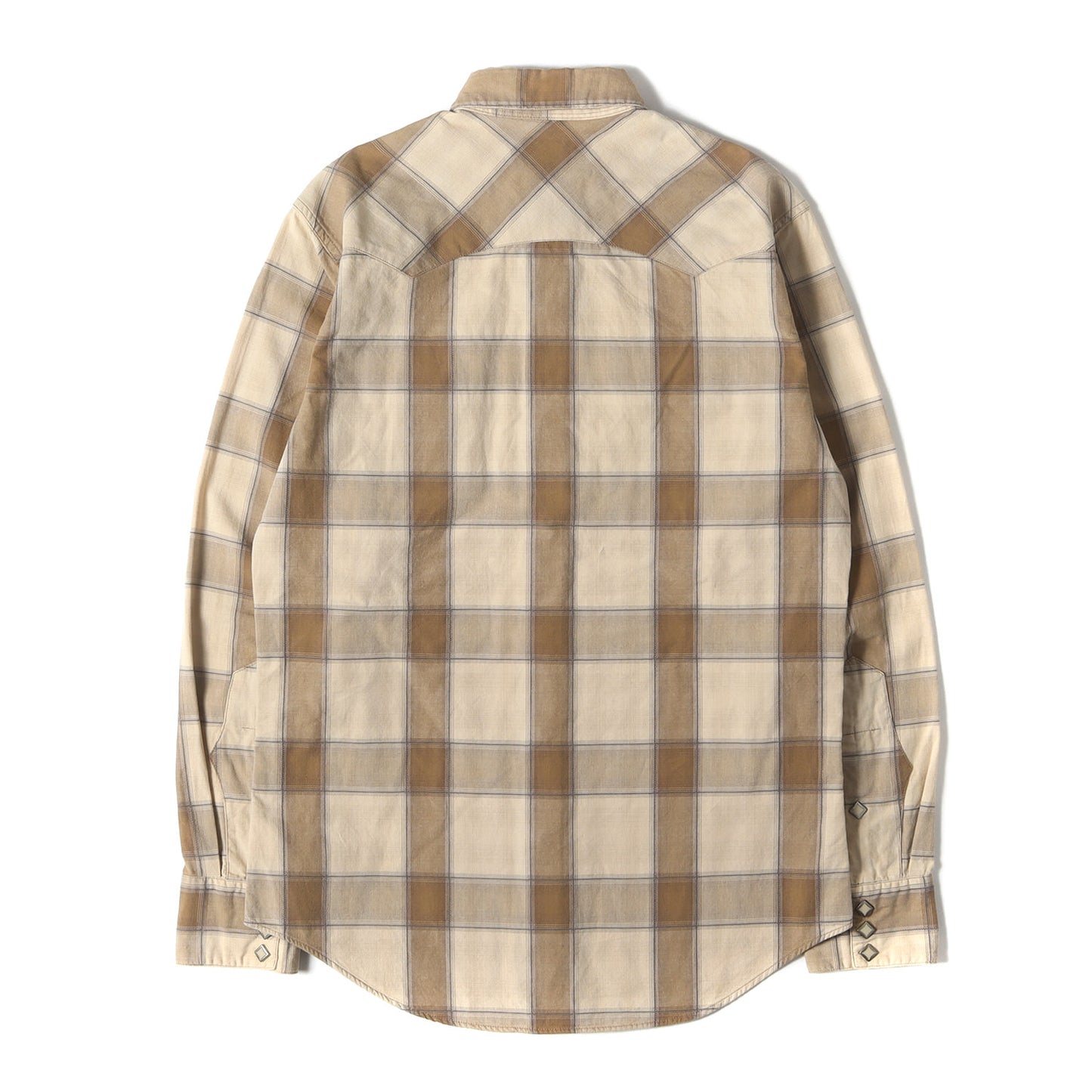 チェック コットン ウエスタンシャツ