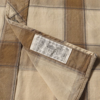 チェック コットン ウエスタンシャツ