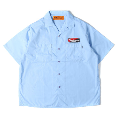 25SS パッチ付き T/C オープンカラー ワーク 半袖シャツ (S/S PATCHED WORK SHIRT)