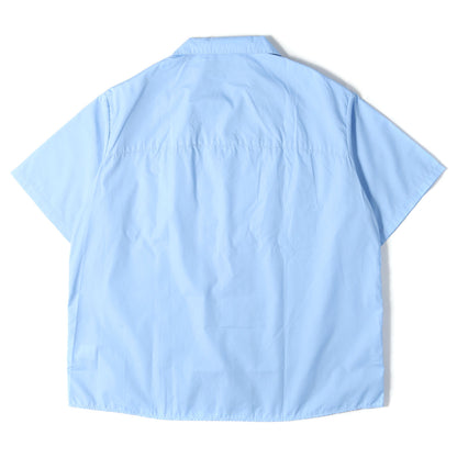 25SS パッチ付き T/C オープンカラー ワーク 半袖シャツ (S/S PATCHED WORK SHIRT)