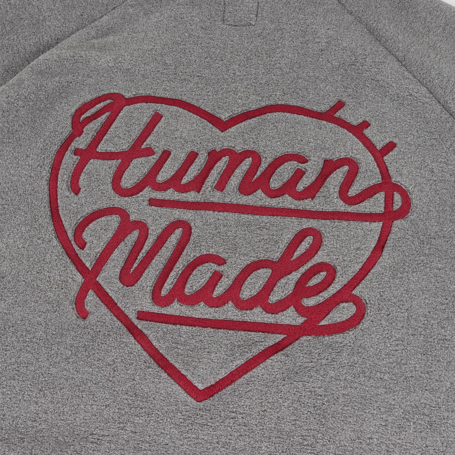 24AW ハートロゴ ハーフジップ プルオーバー フリース