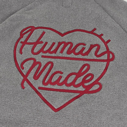 24AW ハートロゴ ハーフジップ プルオーバー フリース