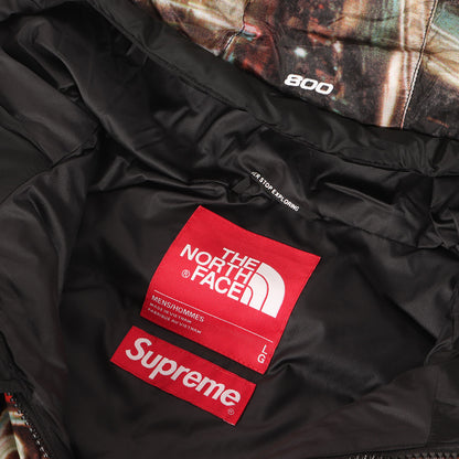 22AW ×THE NORTH FACE タイムズスクエア柄 ハーフジップ プルオーバー ダウンジャケット(800-Fill Half Zip Hooded Pullover)