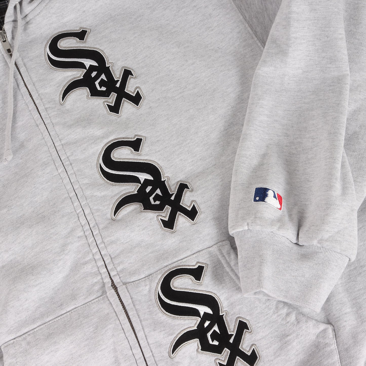 25AW ×Chicago White Sox 裏地チェック ジップ スウェットパーカー(Zip Up Hooded Sweatshirt)