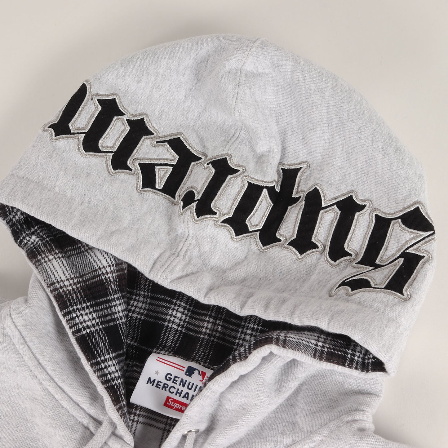 25AW ×Chicago White Sox 裏地チェック ジップ スウェットパーカー(Zip Up Hooded Sweatshirt)