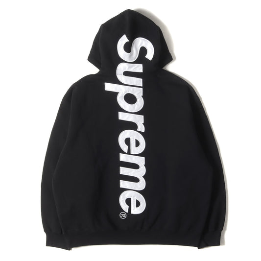 25AW ビッグサテンアップリケ スウェットパーカー(Satin Applique Hooded Sweatshirt)
