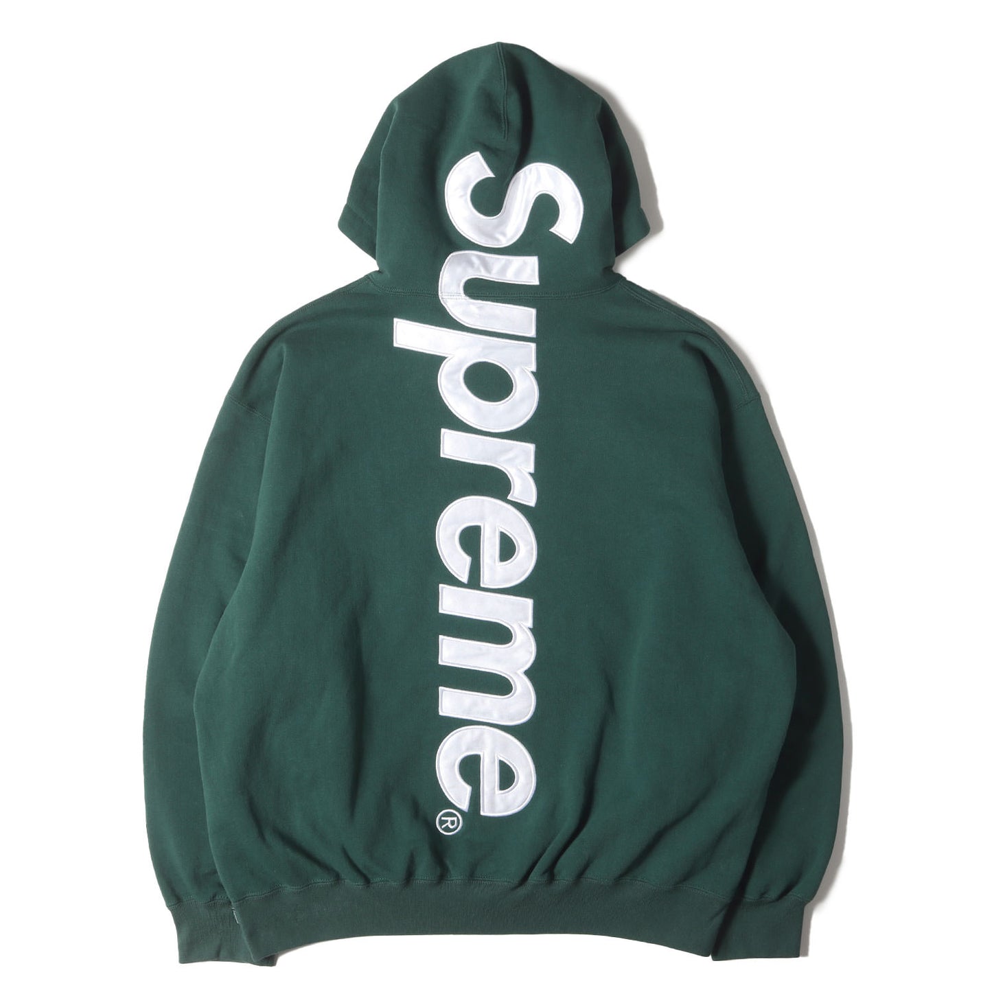 24AW ビッグサテンアップリケ スウェットパーカー(Satin Applique Hooded Sweatshirt)