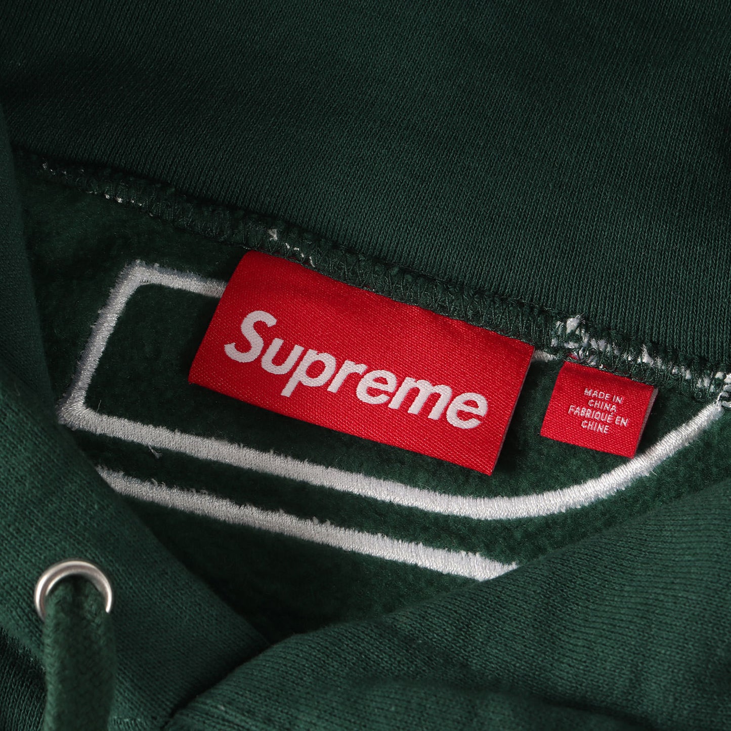 24AW ビッグサテンアップリケ スウェットパーカー(Satin Applique Hooded Sweatshirt)