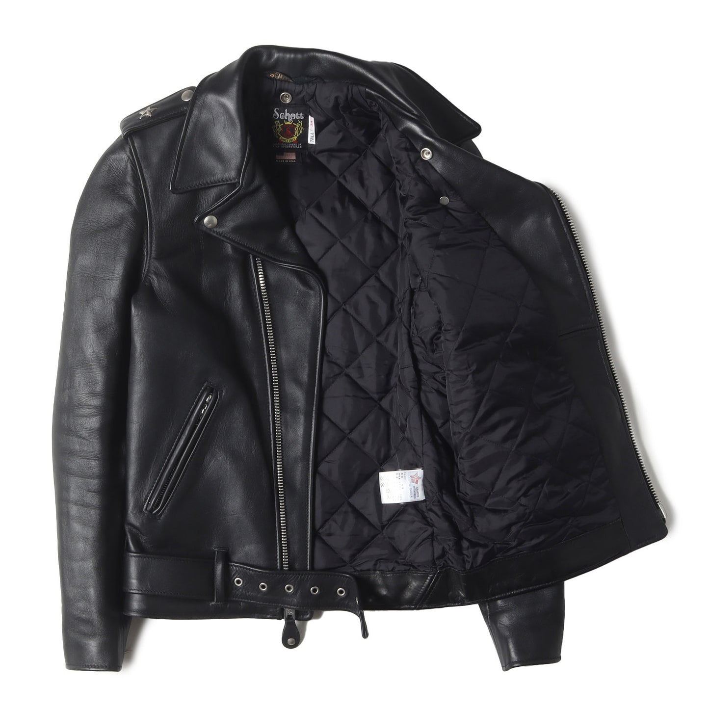 [USA製 613UST] ワンスター トール レザー ダブル ライダースジャケット (ONESTAR TALL)