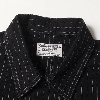 [人気モデル] ストライプ デニム ワークジャケット (OLD HICKORY DENIM JACKET)