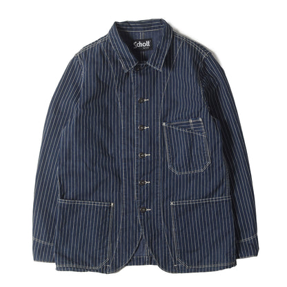[直営店限定] ストライプ デニム カバーオール (OLD HICKORY WORK JACKET)