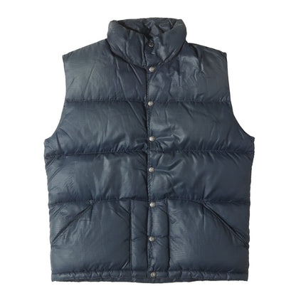 [雰囲気抜群] 80s 茶タグ リップストップ ナイロン ダウンベスト USA製