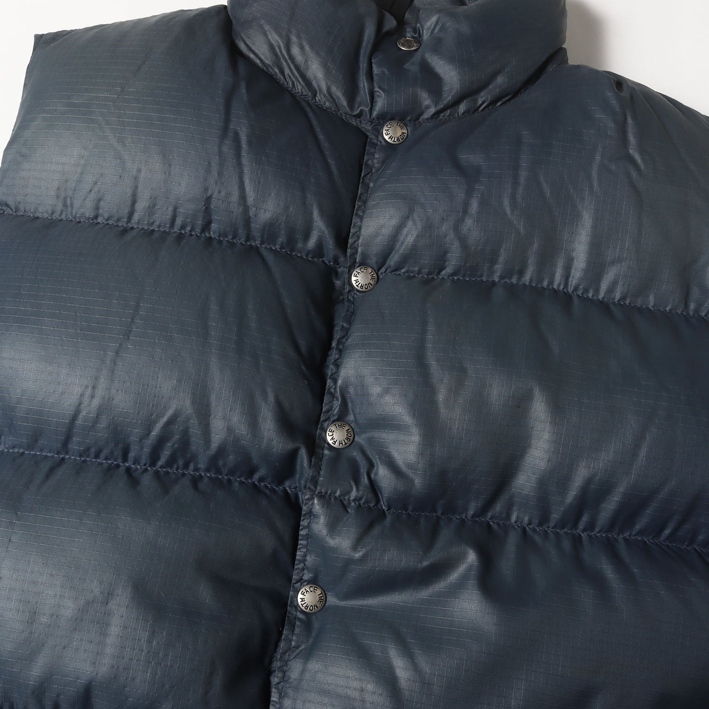 [雰囲気抜群] 80s 茶タグ リップストップ ナイロン ダウンベスト USA製