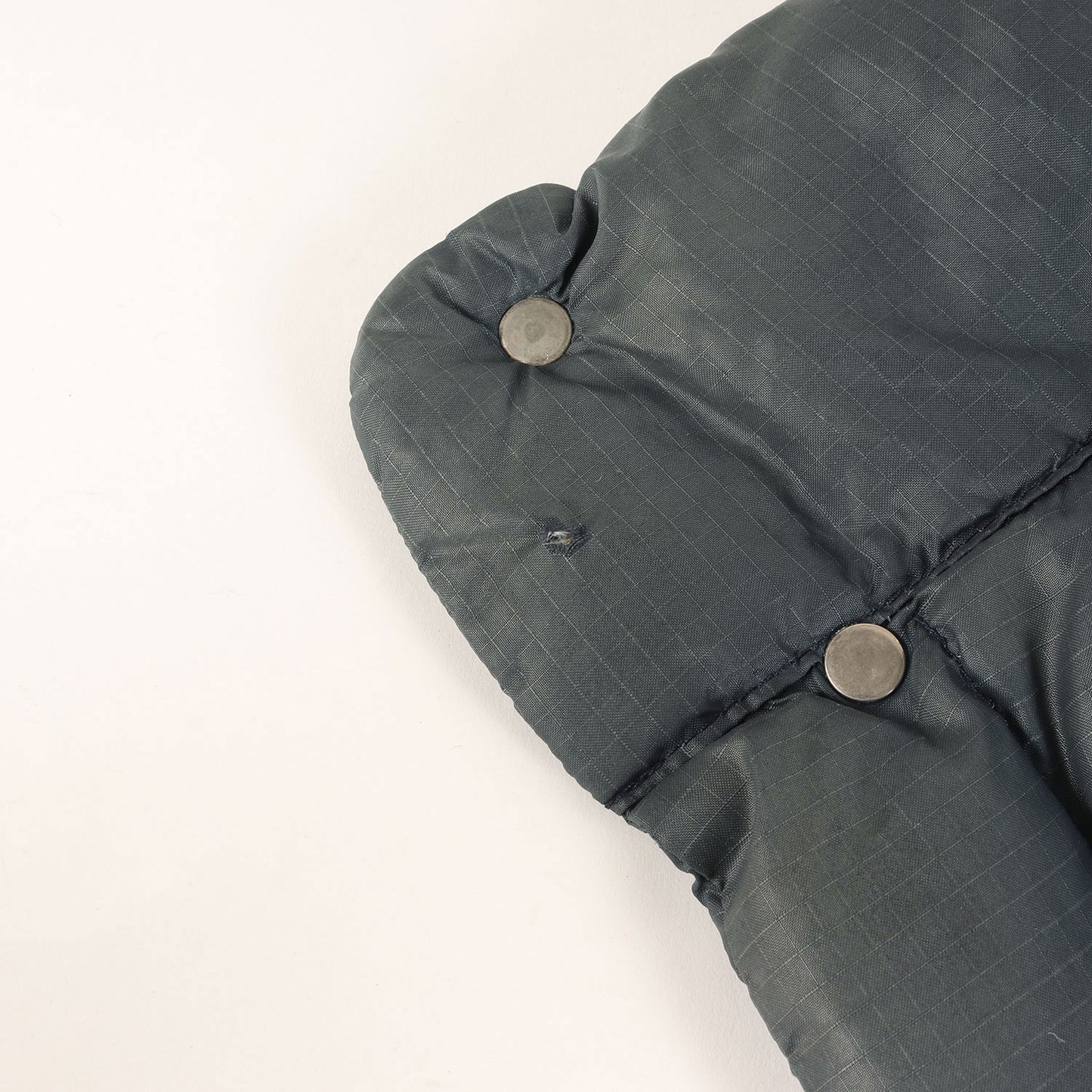 [雰囲気抜群] 80s 茶タグ リップストップ ナイロン ダウンベスト USA製