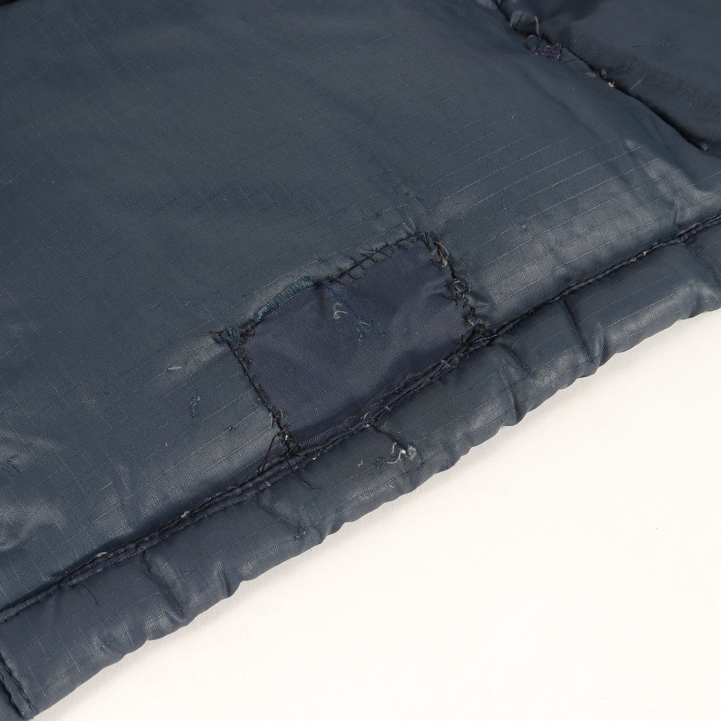 [雰囲気抜群] 80s 茶タグ リップストップ ナイロン ダウンベスト USA製