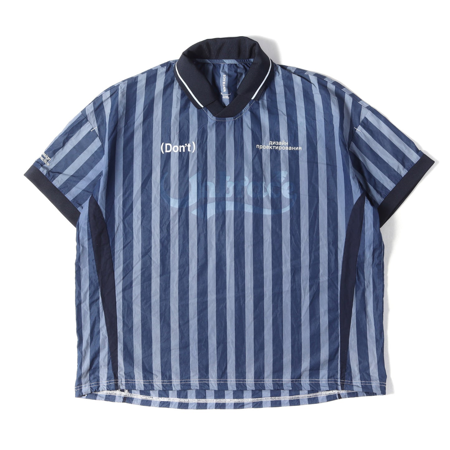 24SS ストライプ オーバーサイズ ゲームシャツ(STRIPE FOOTBALL GAME SHIRT S/S)