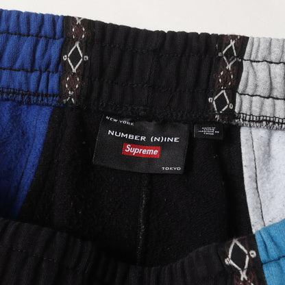 25AW ×NUMBER (N)INE パッチワーク スウェットパンツ(Patchwork Sweatpant)