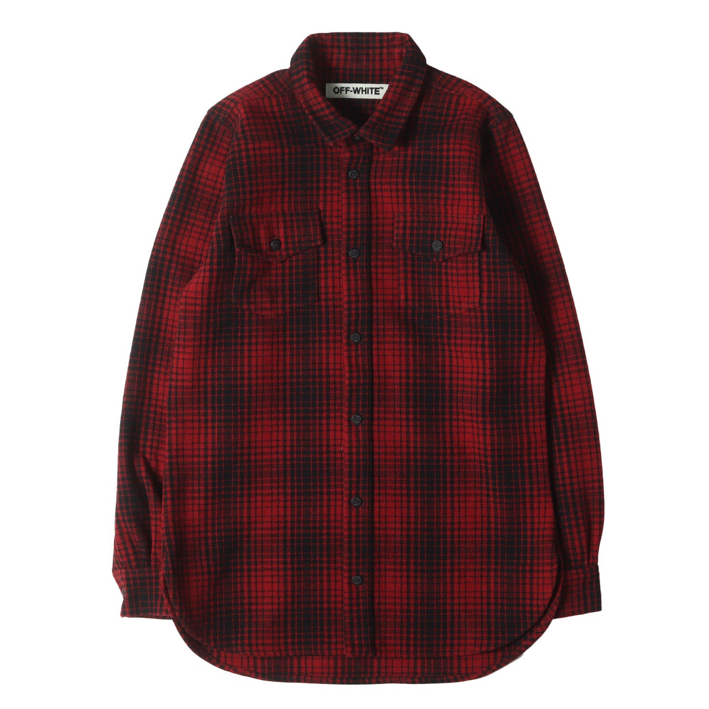 アイコンプリント ヘビー ウール チェックシャツ(WOOL TARTAN SHIRT)