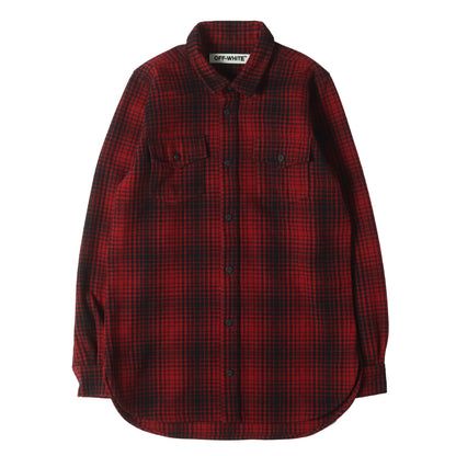アイコンプリント ヘビー ウール チェックシャツ(WOOL TARTAN SHIRT)
