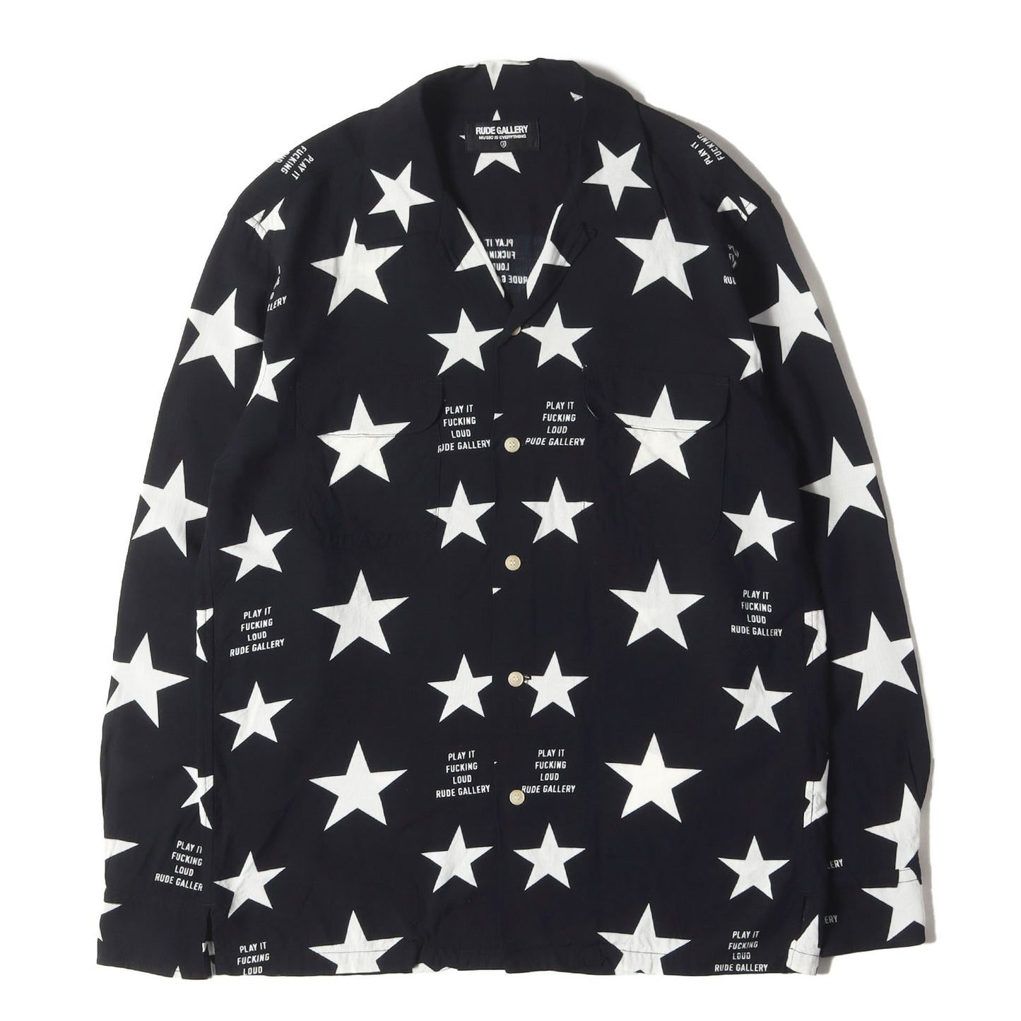 22SS スター柄 レーヨン オープンカラーシャツ(STARMAN OPEN COLLAR SHIRT)