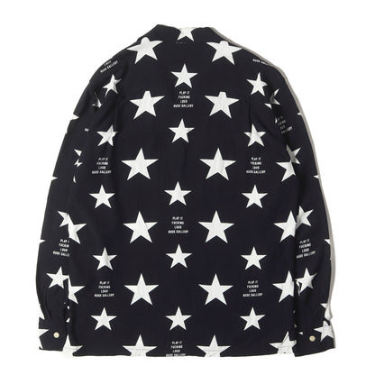22SS スター柄 レーヨン オープンカラーシャツ(STARMAN OPEN COLLAR SHIRT)