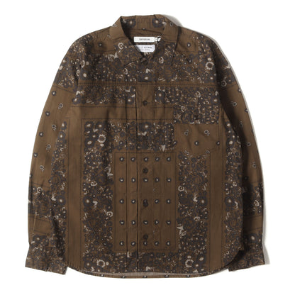 22SA ×NOMA t.d. バンダナ柄 トラッカーシャツ(TRUCKER L/S SHIRT COTTON BROAD)