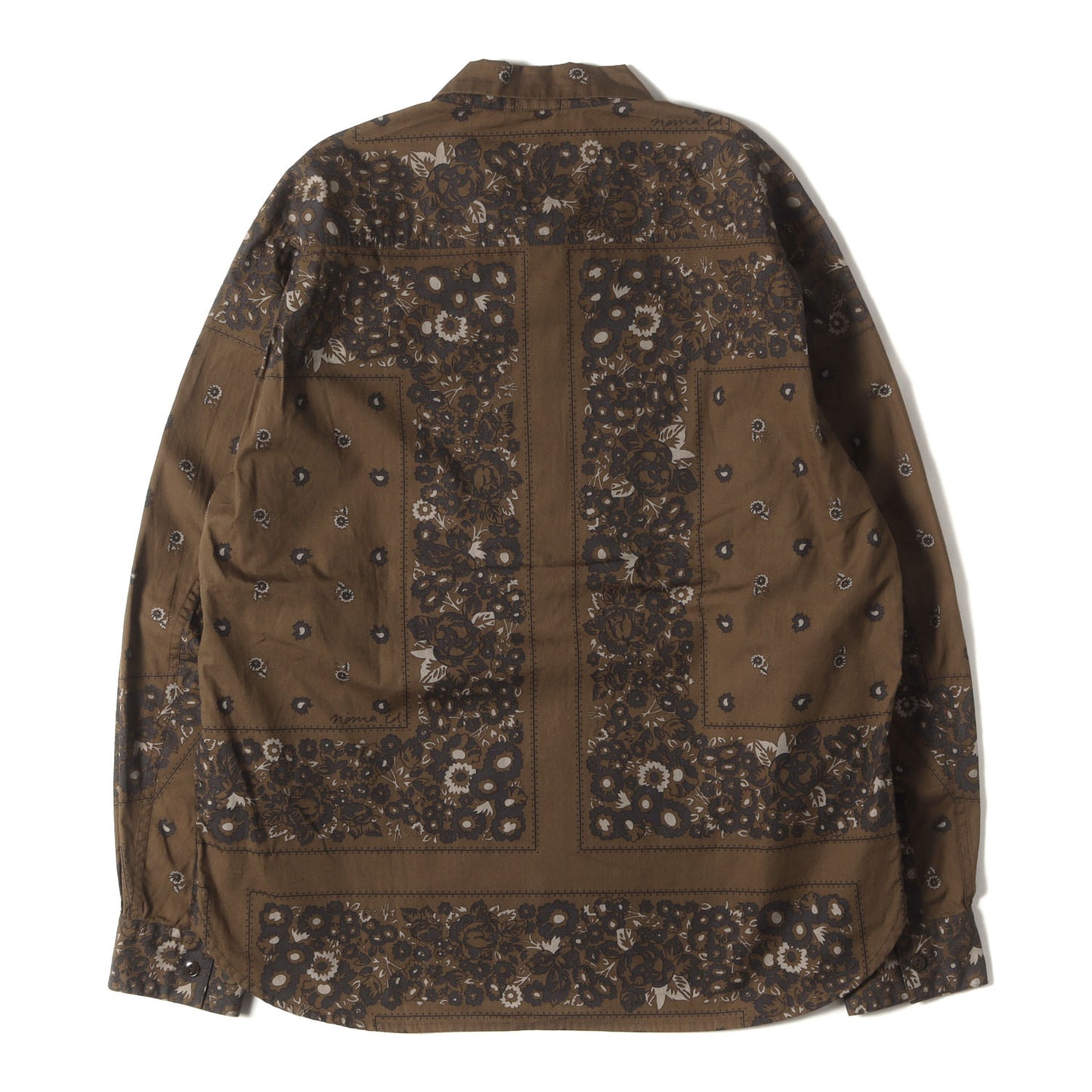 22SA ×NOMA t.d. バンダナ柄 トラッカーシャツ(TRUCKER L/S SHIRT COTTON BROAD)