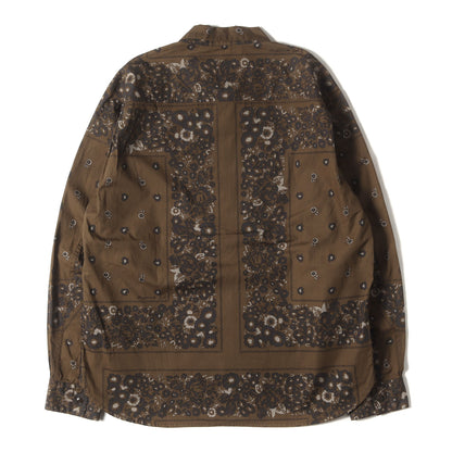 22SA ×NOMA t.d. バンダナ柄 トラッカーシャツ(TRUCKER L/S SHIRT COTTON BROAD)