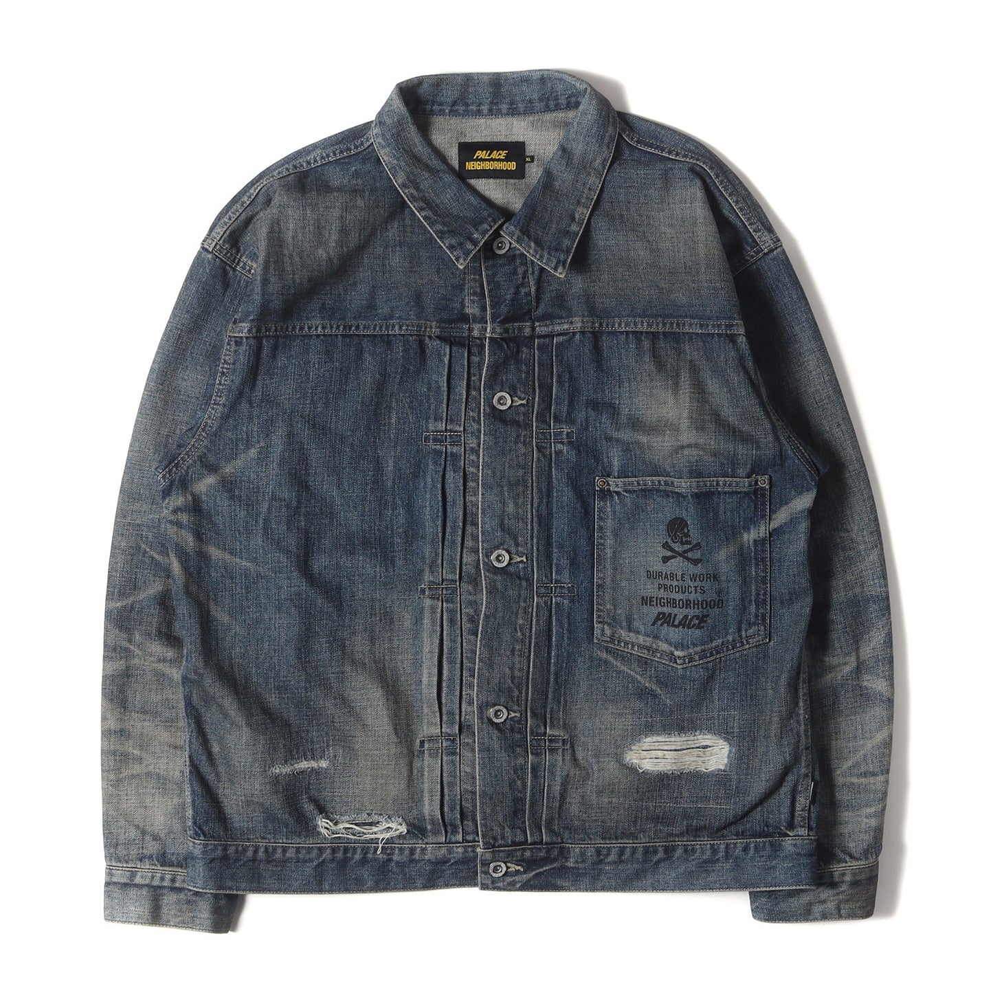 25AW ×PALACE ダメージ加工 サベージ 1st デニムジャケット(SAVAGE DENIM JACKET)