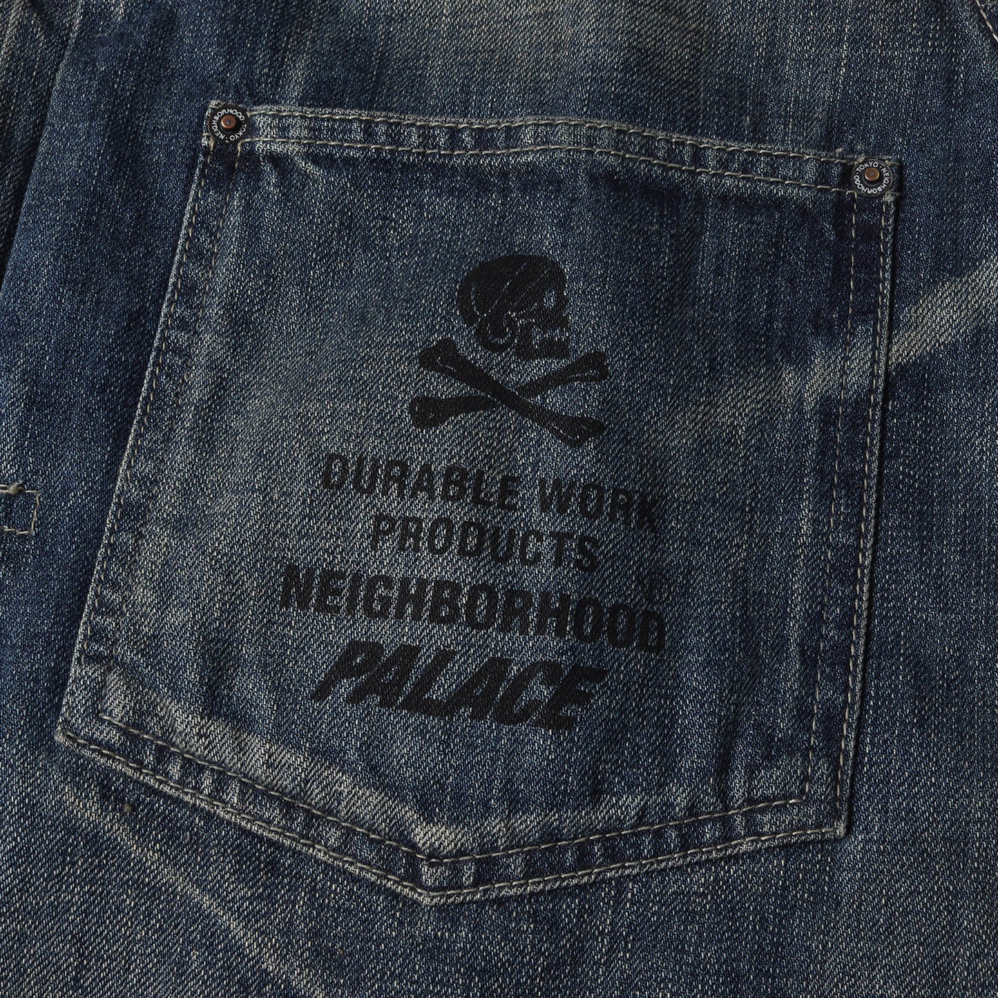 25AW ×PALACE ダメージ加工 サベージ 1st デニムジャケット(SAVAGE DENIM JACKET)