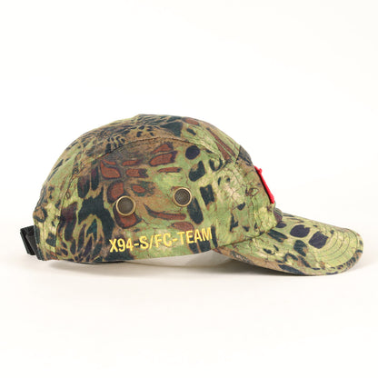 22SS カモフラージュ ミリタリー BOXロゴ キャンプキャップ(Military Camp Cap)