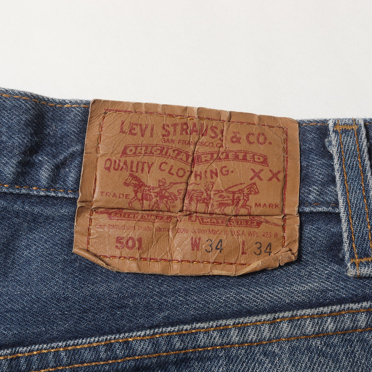 [濃いめ ビッグサイズ] 90s 501 デニムパンツ / USA製 501-0115 ボタン裏刻印544